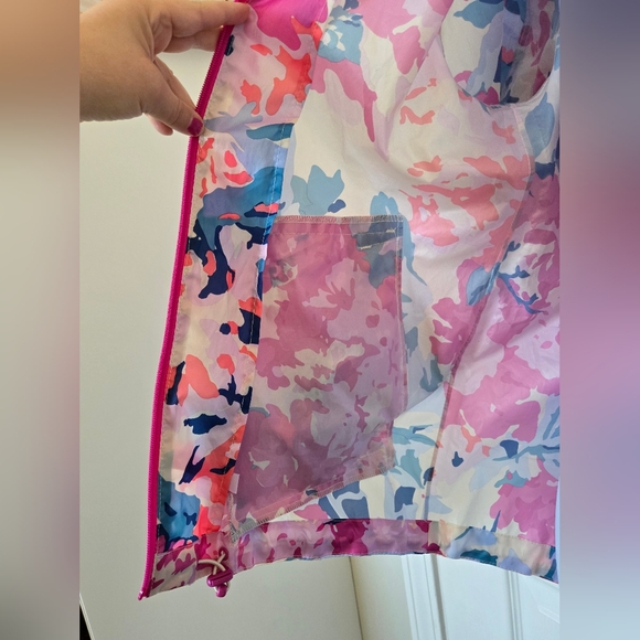 ☔☔☔ JOULES | Gorgeous Lightweight Floral Rain Jacket, Size 6 - Picture 4 of 7